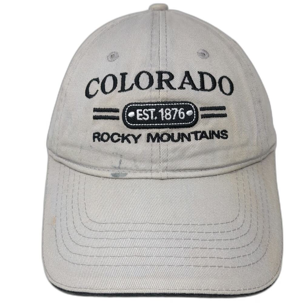 Triangle Sport Headwear Baseball Cap Beige One Size Colorado Rocky Mountains Hat